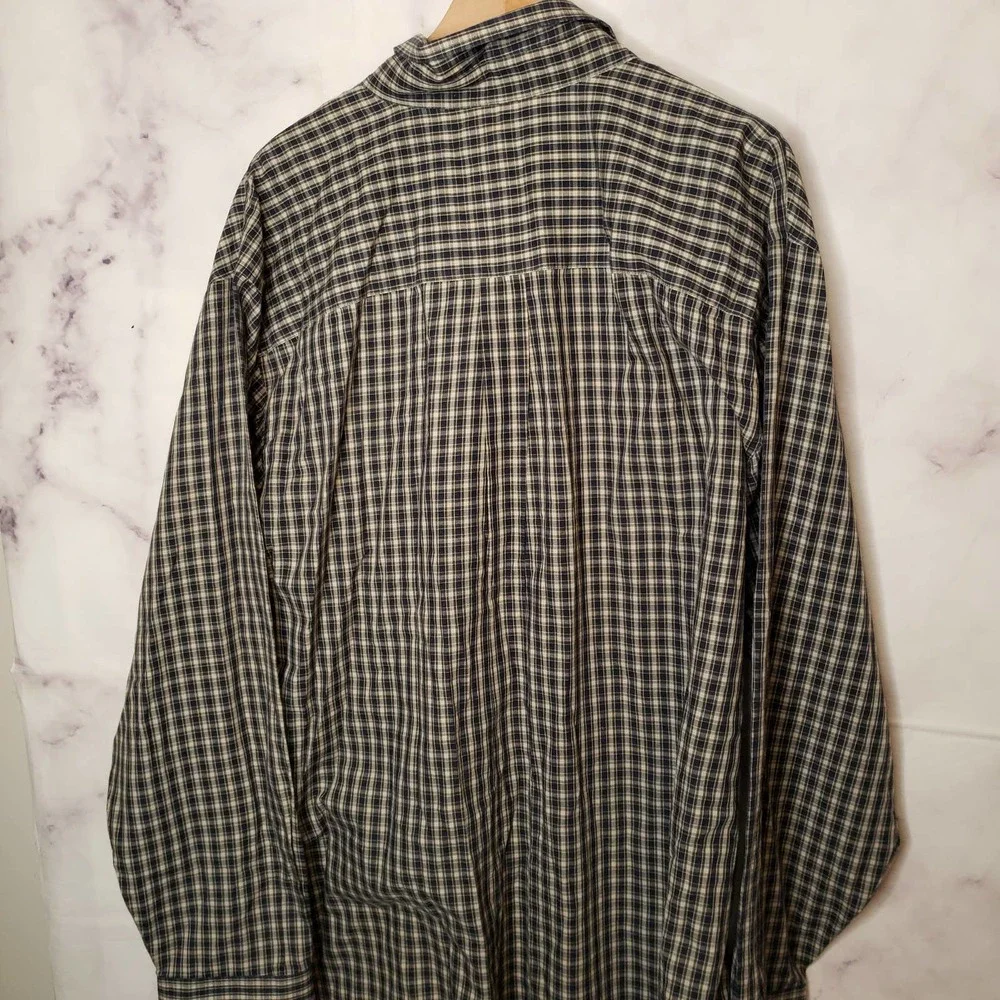CHEROKEE plaid men's button down long sleeve shirt XXL - Picture 6 of 7